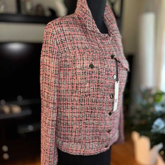 ‘Kut from the Kloth’ Pink Tweed Jacket - Picture 2 of 12